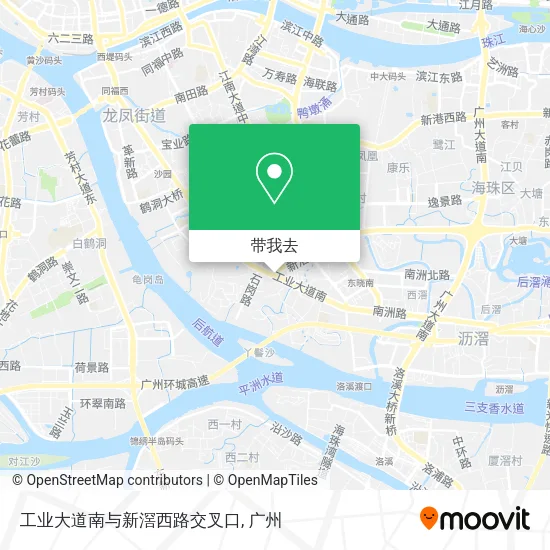 工业大道南与新滘西路交叉口地图
