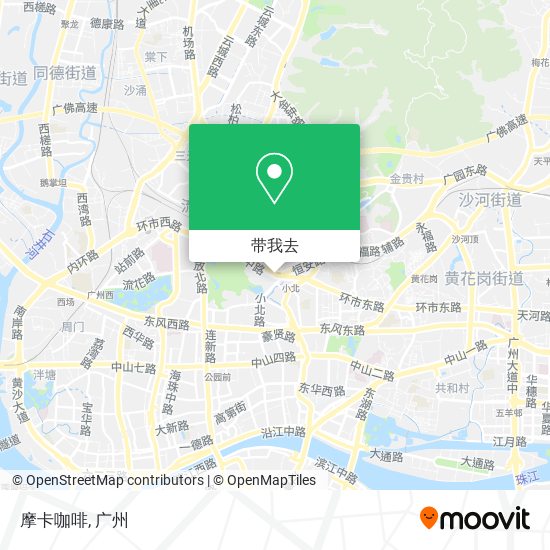 摩卡咖啡地图