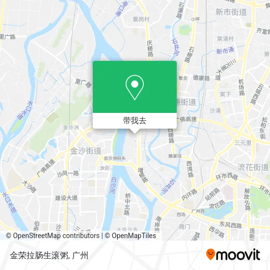 金荣拉肠生滚粥地图