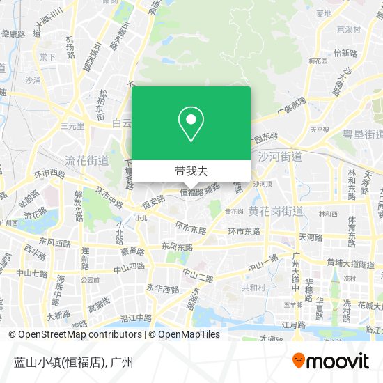 蓝山小镇(恒福店)地图
