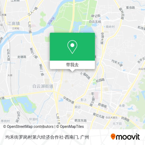 均禾街罗岗村第六经济合作社-西南门地图