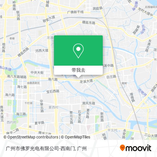 广州市佛罗光电有限公司-西南门地图