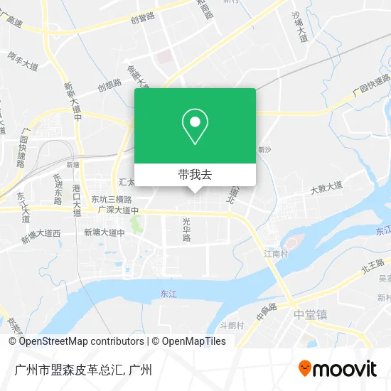 广州市盟森皮革总汇地图