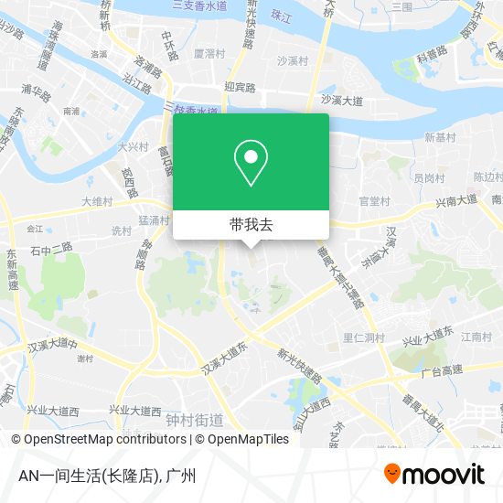 AN一间生活(长隆店)地图