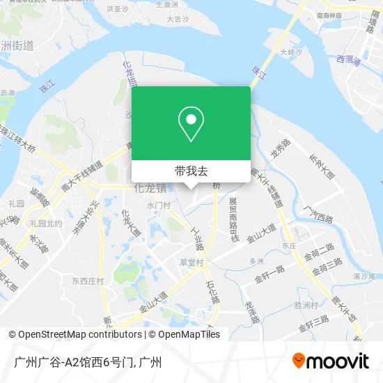 广州广谷-A2馆西6号门地图