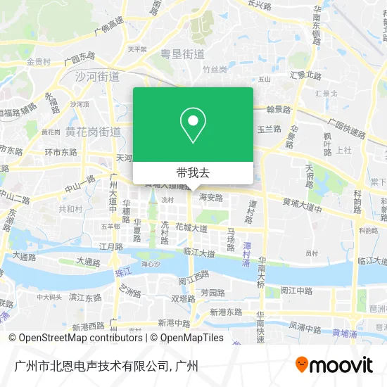 广州市北恩电声技术有限公司地图