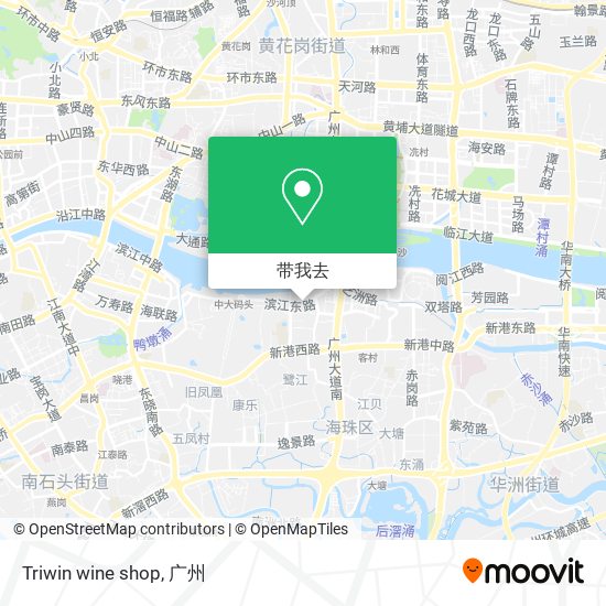 Triwin wine shop地图