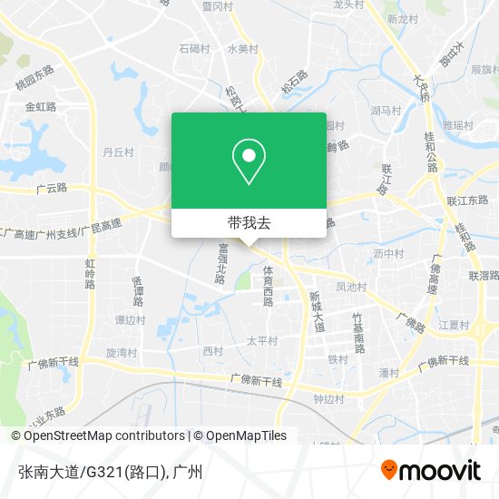 张南大道/G321(路口)地图