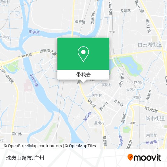 珠岗山超市地图