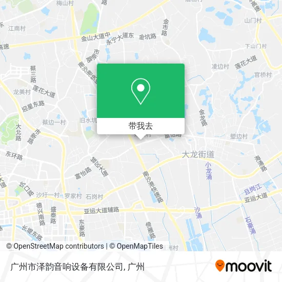 广州市泽韵音响设备有限公司地图