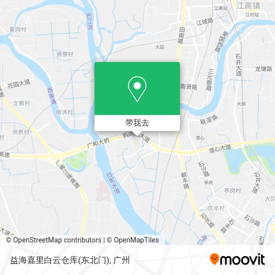 益海嘉里白云仓库(东北门)地图