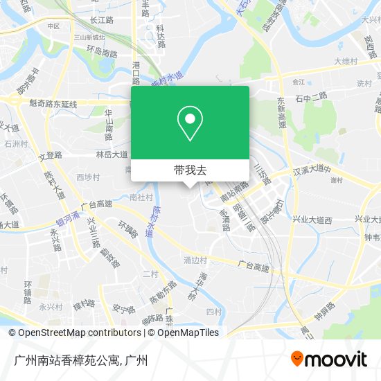 广州南站香樟苑公寓地图