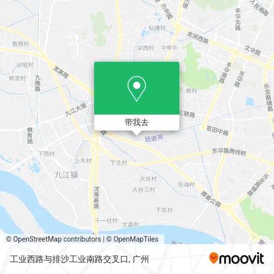 工业西路与排沙工业南路交叉口地图