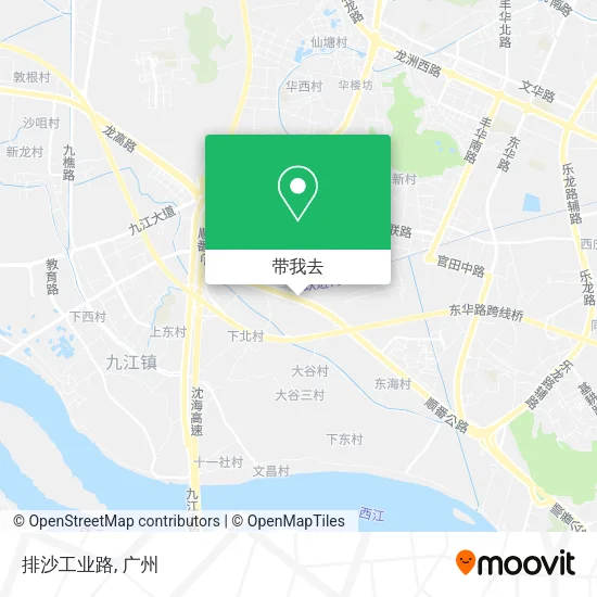 排沙工业路地图