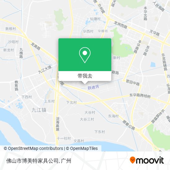 佛山市博美特家具公司地图