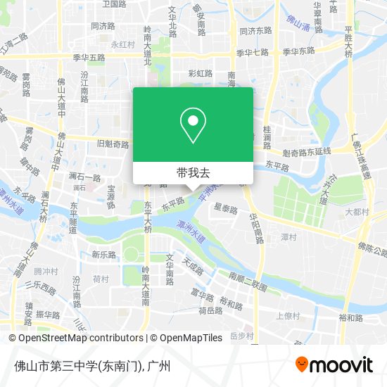 佛山市第三中学(东南门)地图