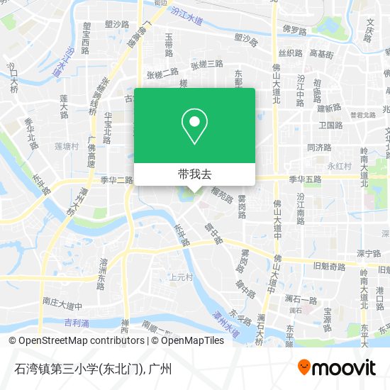 石湾镇第三小学(东北门)地图