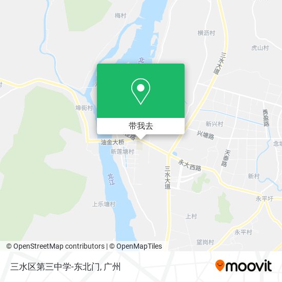三水区第三中学-东北门地图