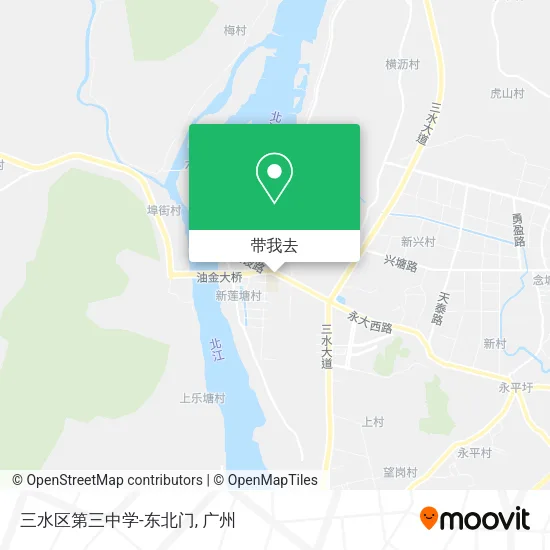 三水区第三中学-东北门地图