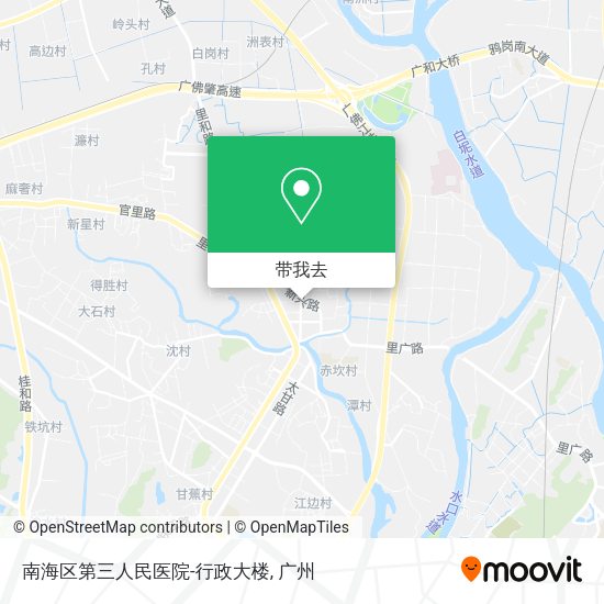 南海区第三人民医院-行政大楼地图