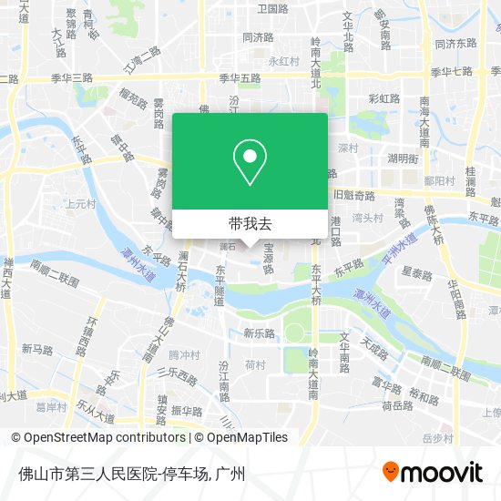 佛山市第三人民医院-停车场地图