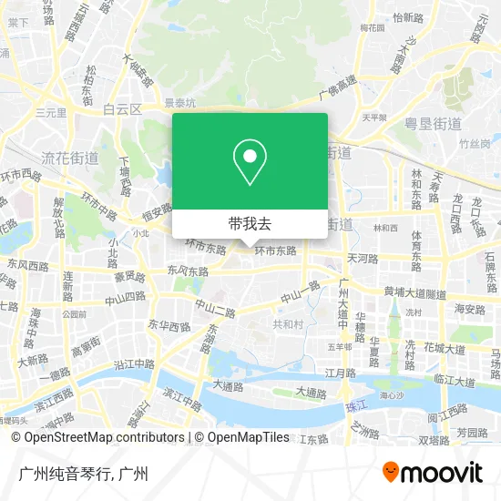 广州纯音琴行地图
