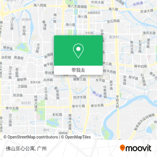 佛山亘心公寓地图