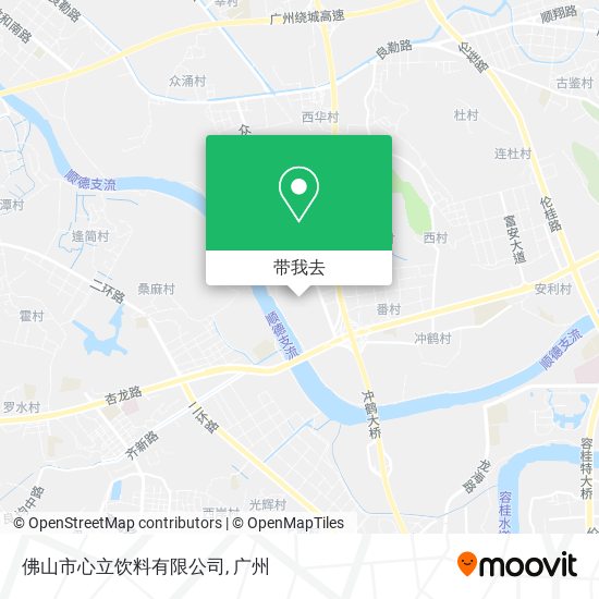 佛山市心立饮料有限公司地图