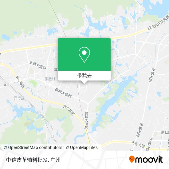 中信皮革辅料批发地图