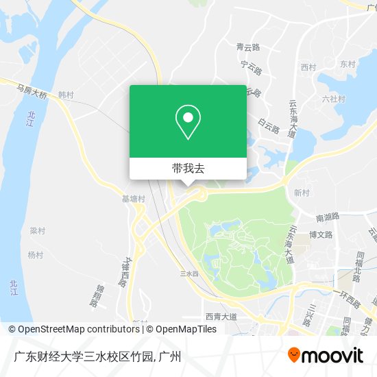 广东财经大学三水校区竹园地图