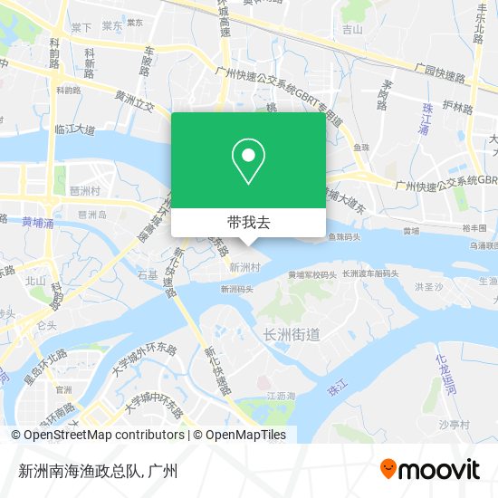 新洲南海渔政总队地图
