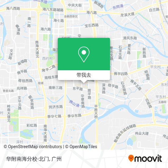 华附南海分校-北门地图