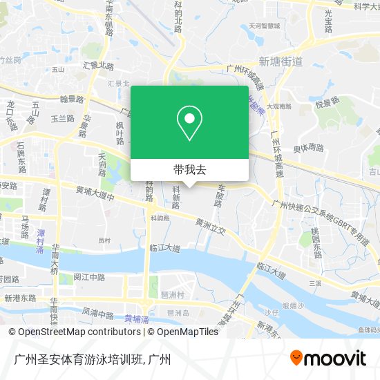 广州圣安体育游泳培训班地图