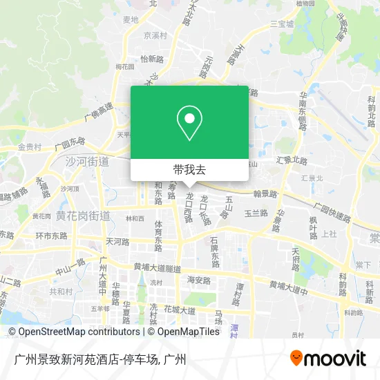 广州景致新河苑酒店-停车场地图