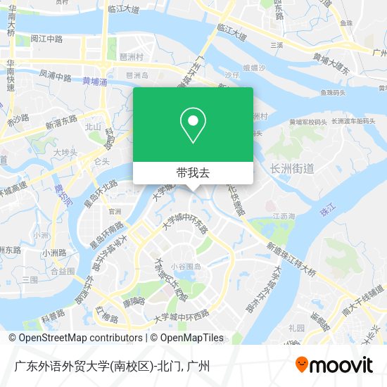 广东外语外贸大学(南校区)-北门地图