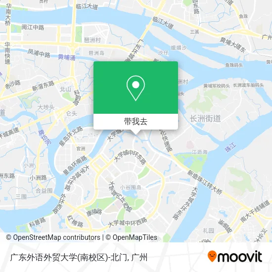 广东外语外贸大学(南校区)-北门地图
