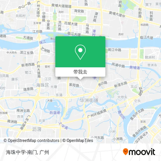 海珠中学-南门地图