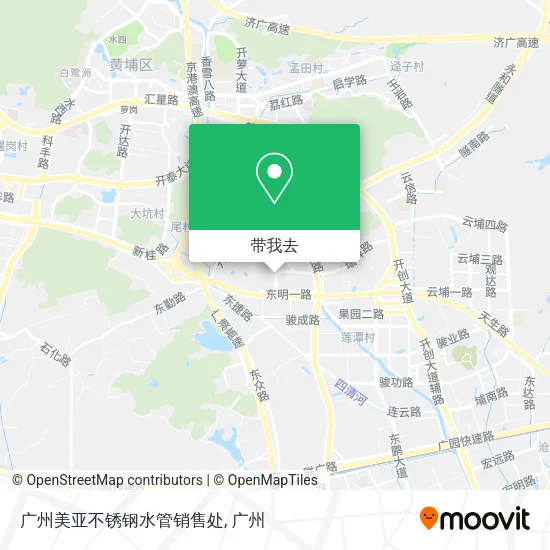 广州美亚不锈钢水管销售处地图