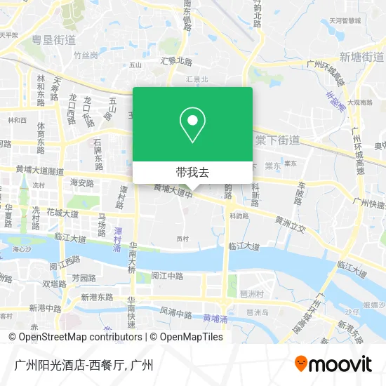 广州阳光酒店-西餐厅地图