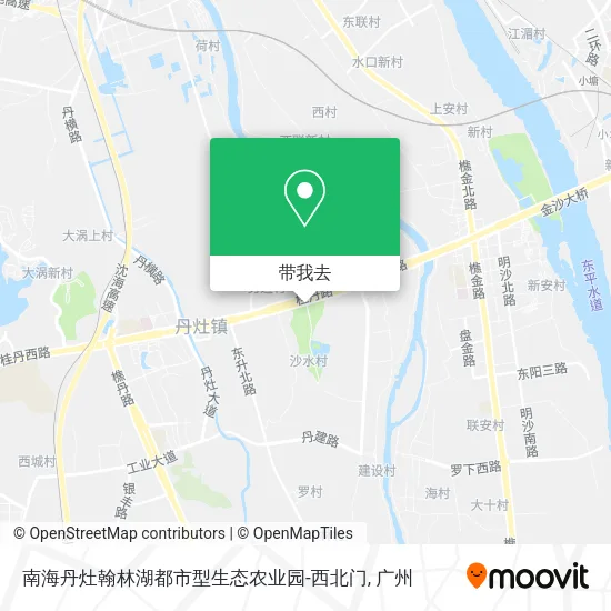 南海丹灶翰林湖都市型生态农业园-西北门地图