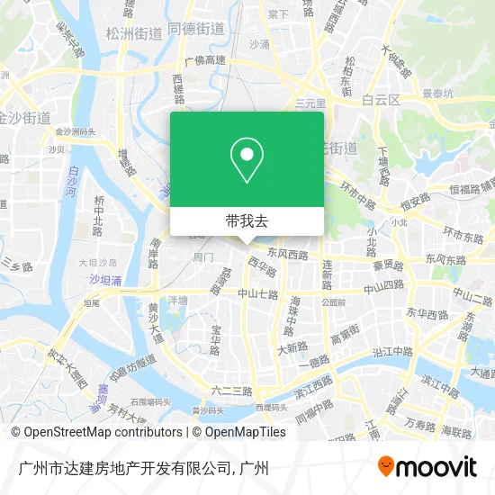 广州市达建房地产开发有限公司地图