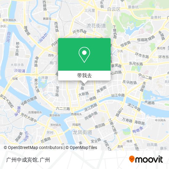 广州中成宾馆地图