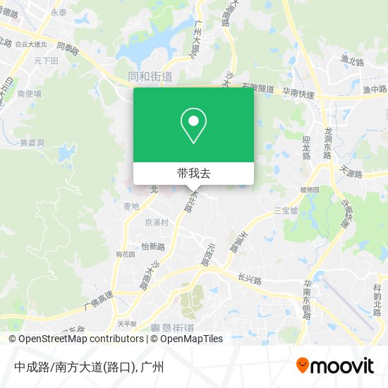 中成路/南方大道(路口)地图