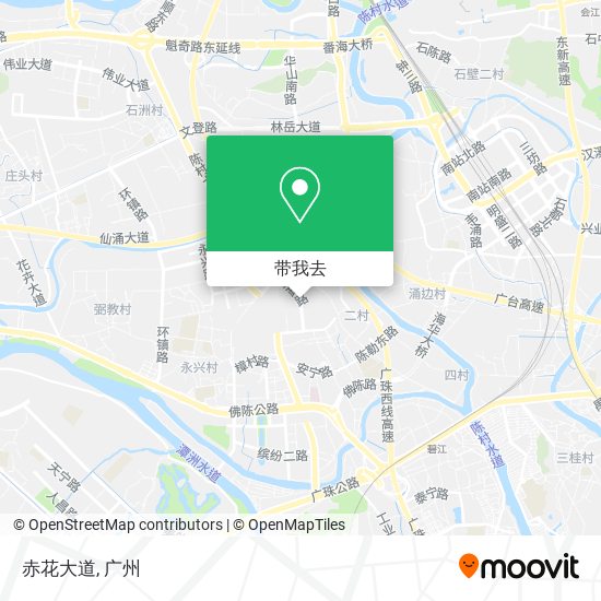 赤花大道地图
