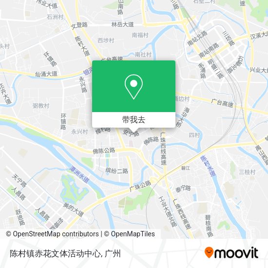 陈村镇赤花文体活动中心地图