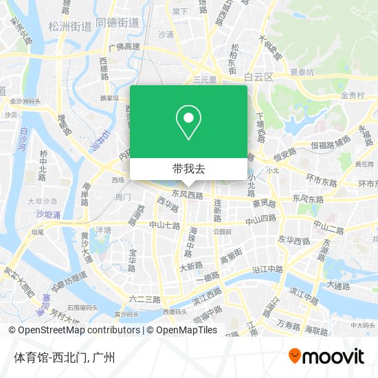 体育馆-西北门地图