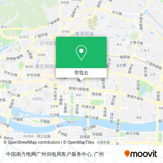 中国南方电网广州供电局客户服务中心地图