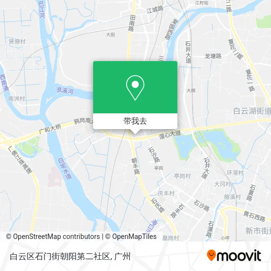 白云区石门街朝阳第二社区地图