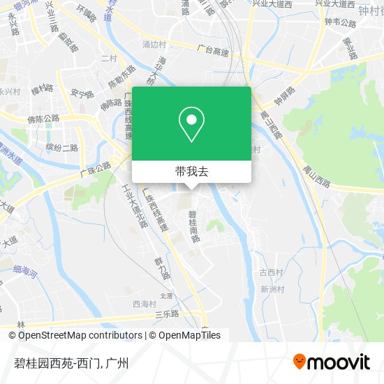 碧桂园西苑-西门地图