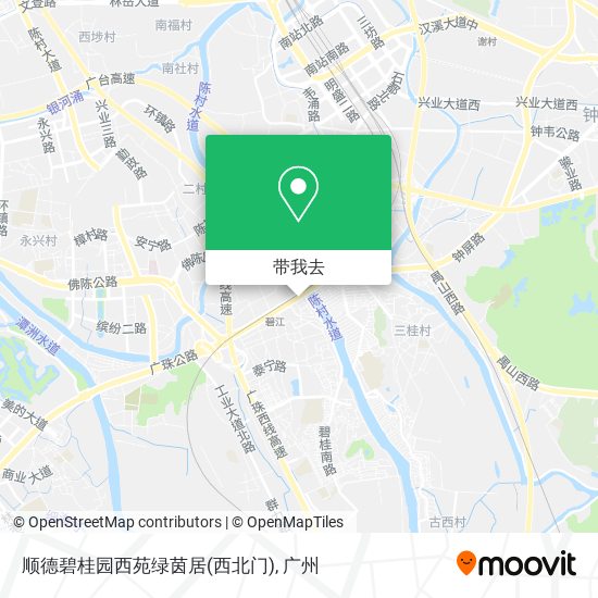 顺德碧桂园西苑绿茵居(西北门)地图